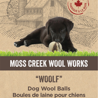 "Woolf" Balls for Dogs - Set of 2 in a cotton pouch