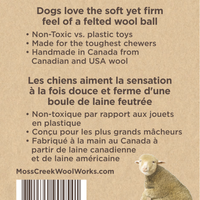 Boules de laine "Dog Gone It" - Lot de 2 dans une pochette en coton