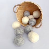 10 boules de séchage en laine en vrac