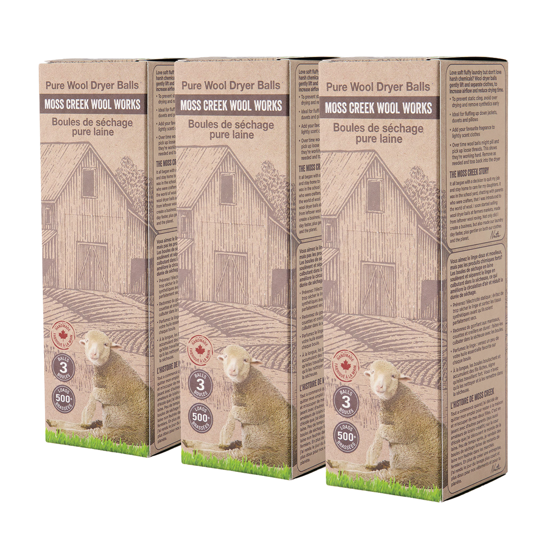 Barn Boxes - 3 Wool Dryer Balls