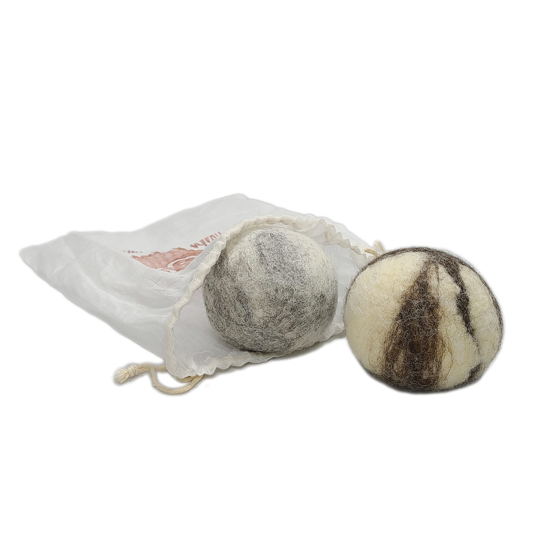 "Woolf" Balls for Dogs - Set of 2 in a cotton pouch